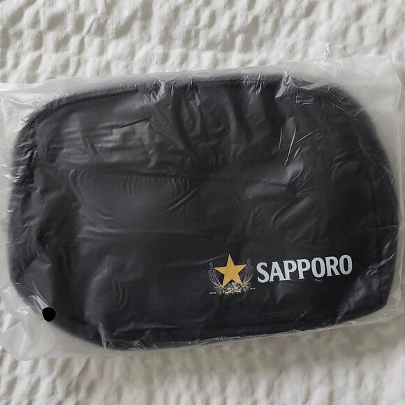 SAPPORO Waist Bag BNIP Black Belt Bag One Size Fits Most Gold Star - Picture 2 of 5